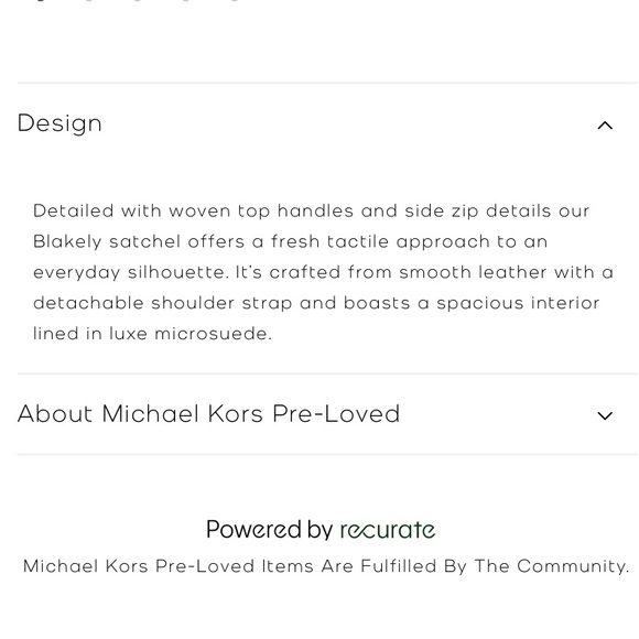 DIVORCE CLEARANCE-TAKING OFFERS MK Blakely Leather Satchel - Picture 15 of 17